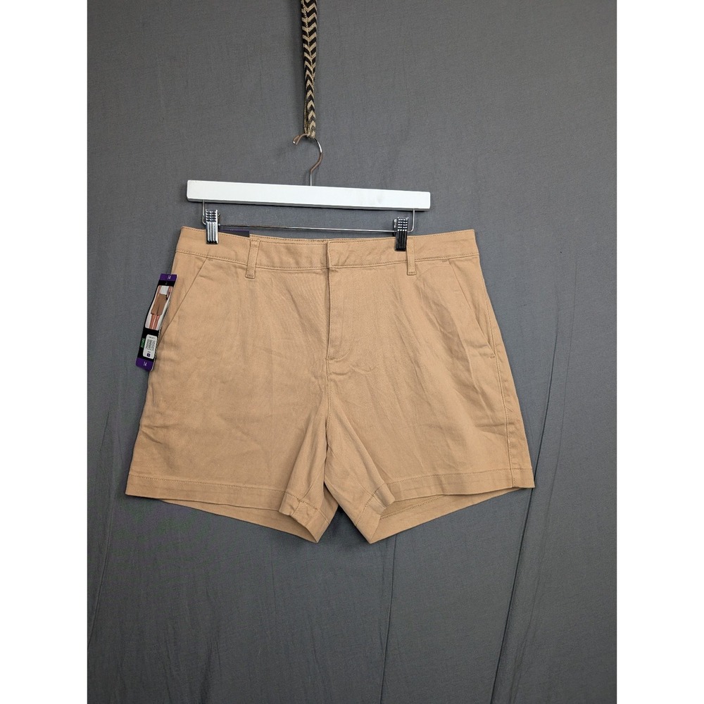 Banana Republic Black Label Womens Shorts Size 14 Casual Brown Stretchy